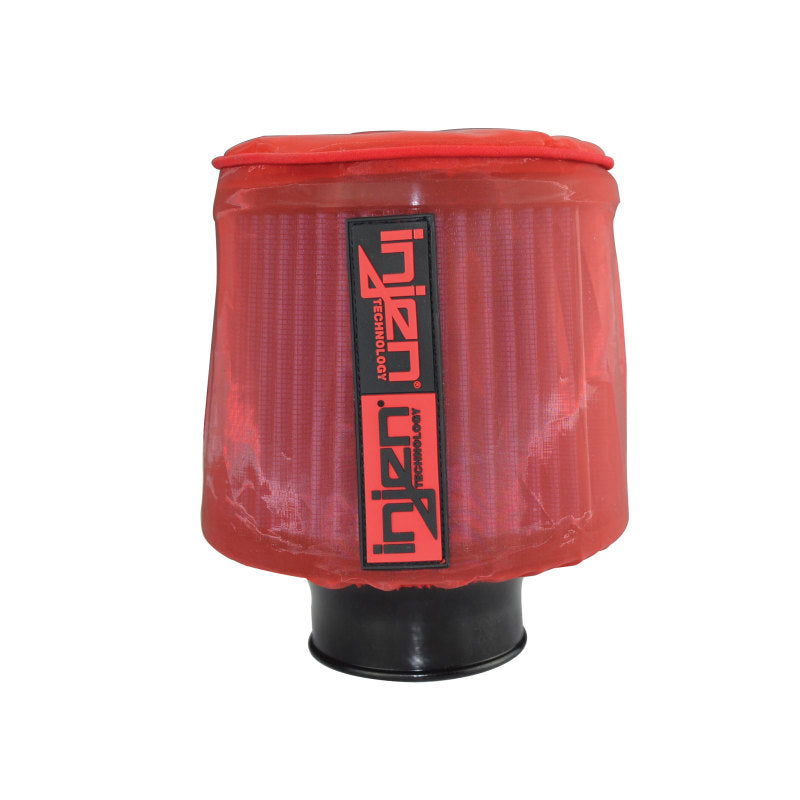 Injen Red Water Repellant Pre-Filter fits X-1010 X-1011 X-1017 X-1020 5in Base/5in Tall/4in Top