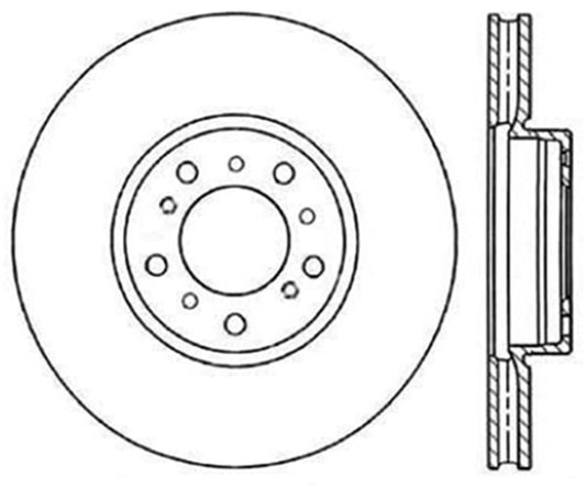 StopTech 01-06 BMW M3 Drilled Left Front Rotor