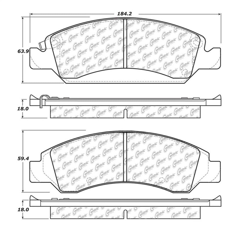 StopTech 2016 Chevy Tahoe Street Touring Front Brake Pads