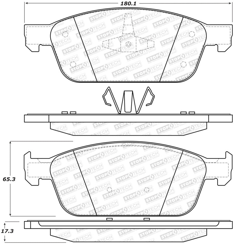 StopTech Street Brake Pads - Front/Rear