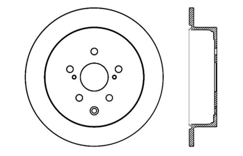 StopTech Sport Drilled & Slotted Rotor - Rear Right