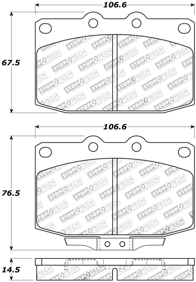 StopTech Street Touring 89-95 Mazda RX7 Front Brake Pads