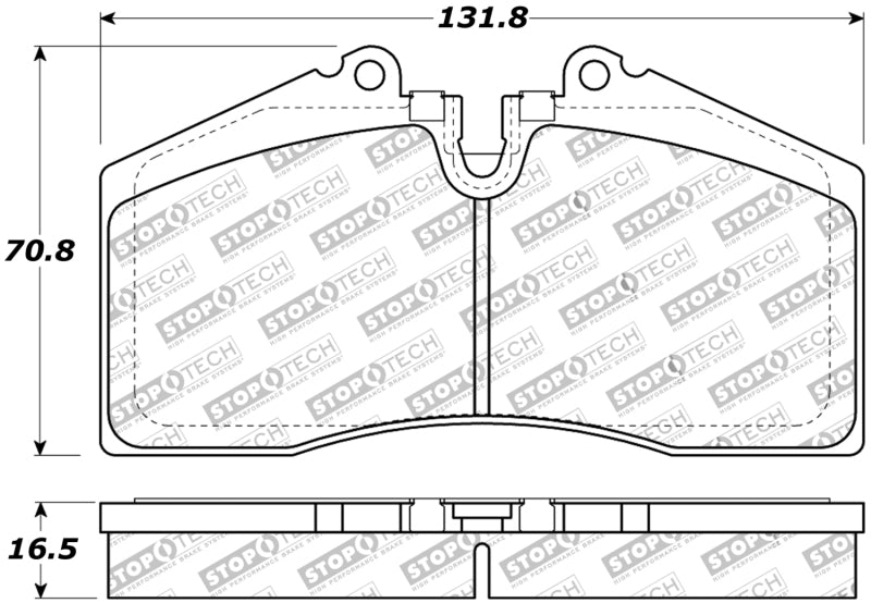 StopTech Street Touring ST-40 4 Piston Front Caliper Brake Pads