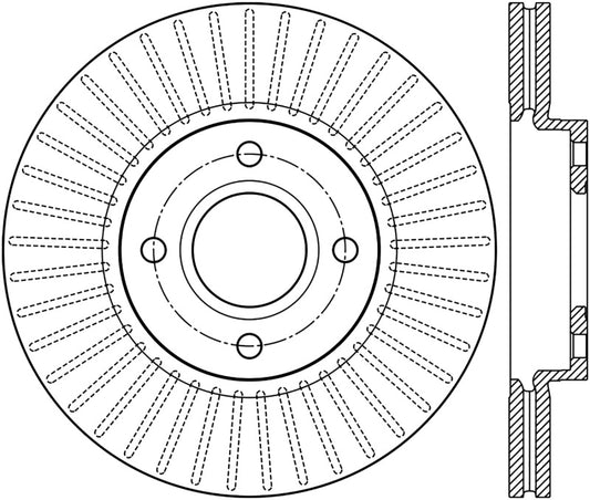 Stoptech 14-16 Ford Fiesta Front Cryo Rotor